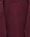 Kolları İpli Çizgili Yumoş Triko Tunik -Bordo-Kazak-295-4522-R04