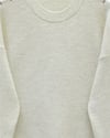 Kolları İpli Çizgili Yumoş Triko Tunik -Krem-Kazak-295-4522-R28