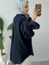 Kolu Bağcıklı Arkası Uzun Düğmeli Gömlek -Laci-Gömlek-307-2340-R03