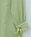 Kolu Bağcıklı Çizgi Desen Çilek Gömlek -Çağla Y.-Tunik-434-5370-R70