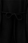 Kolu Katlı Beli Bağlamalı Yırtmaçlı Kaşkorse Tunik -Siyah-Tunik-253-13113-R01