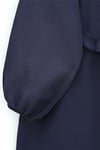 Kolu Lastikli Beli Bağcıklı Uzun Müslin Tunik -Laci-Tunik-346-12602-R03