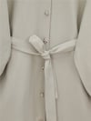 Kolu Lastikli Beli Bağcıklı Uzun Müslin Tunik -Bej-Tunik-346-12602-R56