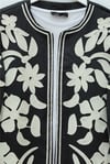 Kolu Ve Önü Nakışlı Astarlı Ceket -Siyah-Ceket-118-3909-R01