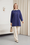 Kuş Desenli Taşlı Oysho Tunik   -Laci-Sweatshirt-104-1420-R03
