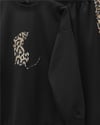 Leopar Figürlü Ve Desenli Pantolonlu Scuba Takım -Siyah-Takım-349-6002-R01
