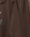 Leopar Figürlü Ve Desenli Pantolonlu Scuba Takım -Kahve-Takım-349-6002-R15