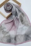 Mermer Desenli Vual Şal -Açık Lila-Şal-201-10109-R53