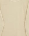Omuzu Saç Örgülü Salaş Triko Tunik -Ekru-Kazak-295-1281-R07