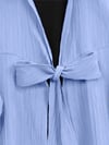 Önden Bağlamalı Krınkıl Kimono -Bebe Mavi-Kimono&Kaftan-253-12986-R32