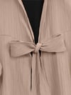 Önden Bağlamalı Krınkıl Kimono -Somon-Kimono&Kaftan-253-12986-R13