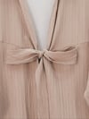 Önden Bağlamalı Krınkıl Kimono -Somon-Kimono&Kaftan-253-12986-R13