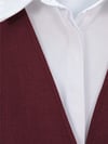 Önden Bağlamalı Pantolonlu Kimono Takım   -Bordo-Takım-223-3000-R04