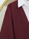 Önden Bağlamalı Pantolonlu Kimono Takım   -Bordo-Takım-223-3000-R04