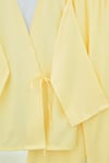 Önden Bağlamalı Pantolonlu Kimono Takım         -Açık Sarı-Takım-223-3000-R75