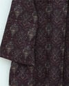 Önlük Yaka Yarım Düğmeli Yırtmaçlı Kapitone Tunik  -Mürdüm-Tunik-307-0042-R09