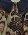 Önlük Yaka Yarım Düğmeli Yırtmaçlı Kapitone Tunik  -Bej-Tunik-307-0042-R56