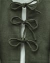 Önü Bağcıklı Etekli Kaşe Takım -Haki-Takım-346-3079-R05