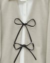Önü Bağcıklı Oval Kesim Kaşe Kimono     -Taş-Ceket-346-3047-R43