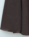 Önü Bağlamalı Deri Detaylı Salaş Kimono  -Toprak-Kimono & Kaftan-253-13091-R55