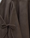 Önü Bağlamalı Etekli Kaşe Kimono Takım -Kahve-Takım-346-3078-R15