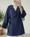 Önü Bağlamalı Kolu Püskül Detaylı Kimono Ceket -Laci-Ceket-307-0004-R03
