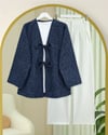 Önü Bağlamalı Sakallı Kimono -Laci-Kimono & Kaftan-398-55003-R03