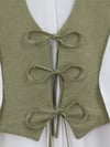 Önü Bağlamalı Yelek Pantolon İkili Takım -Haki-Takım-346-3069-R05