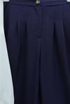 Önü Bağlamalı Yelek Pantolon İkili Takım    -Lacivert-Takım-346-3069-R03