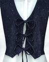 Önü Bağlamalı Yelek Pantolon Kadife Takım  -Laci-Takım-346-3080-R03