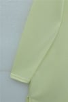 Önü Çiçek Nakışlı Bisiklet Yaka Penye Tunik -Açık Sarı-Tunik-253-13157-R75