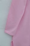 Önü Çiçek Nakışlı Bisiklet Yaka Penye Tunik -Pembe-Tunik-253-13157-R20