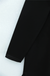 Önü Çiçek Nakışlı Bisiklet Yaka Penye Tunik -Siyah-Tunik-253-13157-R01