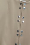 Önü Çift Çıtçıtlı Beli Volanlı Etekli Scuba Takım -Vizon-Takım-437-10835-R23