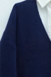 Önü Düğmeli Sakallı Salaş Triko Hırka    -Laci-Hırka-109-9756-R03