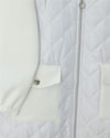 Önü Kapitone Detaylı Kapşonlu Cepli Scuba Sweat -Beyaz-Sweatshirt-349-8007-R02