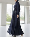 Önü Taş Detaylı Astarlı Tül Abiye -Laci-Abiye-316-4789-R03