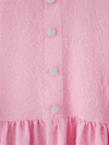 Önü Taşlı Düğme Detaylı Parçalı Arkası Fermuarlı Tunik -Pembe-Tunik-102-2101-R20
