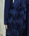 Önü Tül Detaylı Kemerli Eteği Katlı İkili Abaya Takım -Laci-Abaya-316-4816-R03