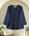 Önü Tünel Bağcıklı Scuba Kimono -Laci-Kimono & Kaftan-223-3066-R03