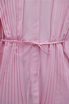 Önü ve Sırtı Pilise Detaylı Gizli Düğmeli Tasarım Gömlek   -Pembe-Tunik-431-261950-R20