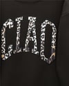 Önü Yazılı Leopar Deseni Detaylı Üç İplik Sweat Takım  -K. Kahve-Takım-349-5284-R54