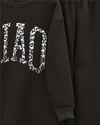 Önü Yazılı Leopar Deseni Detaylı Üç İplik Sweat Takım  -K. Kahve-Takım-349-5284-R54