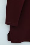 Papatya Nakışlı Yuvarlak Yaka Penye Tunik -Bordo-Tunik-253-13148-R04
