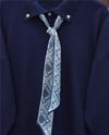 Polo Yaka Fularlı Yırtmaçlı Salaş Triko Tunik  -Laci-Kazak-295-1299-R03