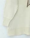 Polo Yaka Fularlı Yırtmaçlı Salaş Triko Tunik  -Krem-Kazak-295-1299-R28