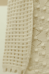 Ponponlu Yuvarlak Yaka Düğmeli Triko Hırka  -Krem-Hırka-109-0876-R28