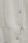 Poplin Kol Detaylı Düğmeli Triko Hırka -Taş-Hırka-364-1085-R43