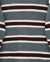 Renkli Çizgili Salaş Triko Tunik  -Füme-Tunik-109-0939-R18