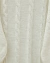 Saç Örgü Desen Yumoş Triko Kazak -Ekru-Kazak-295-4511-R07